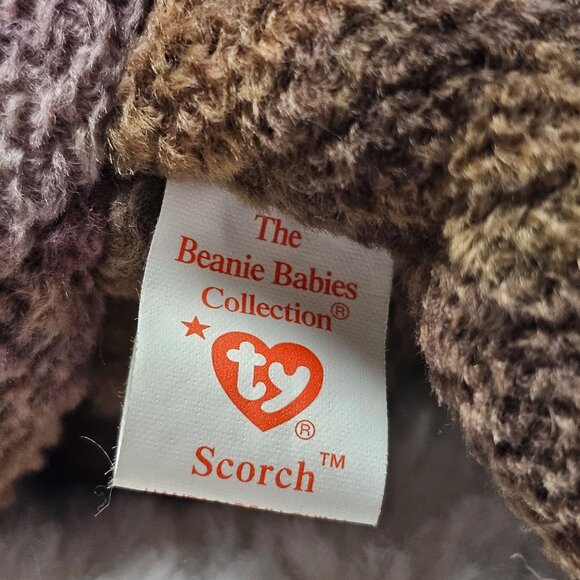 Vintage 1998 Ty Beanie Baby Scorch the Dragon Plush Stuffed Animal Toy - Picture 5 of 8